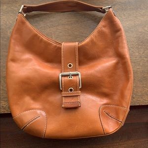 Large Light tan leather michael Kors purse